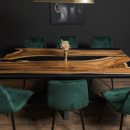 Black Walnut Solid Wood Dining Table