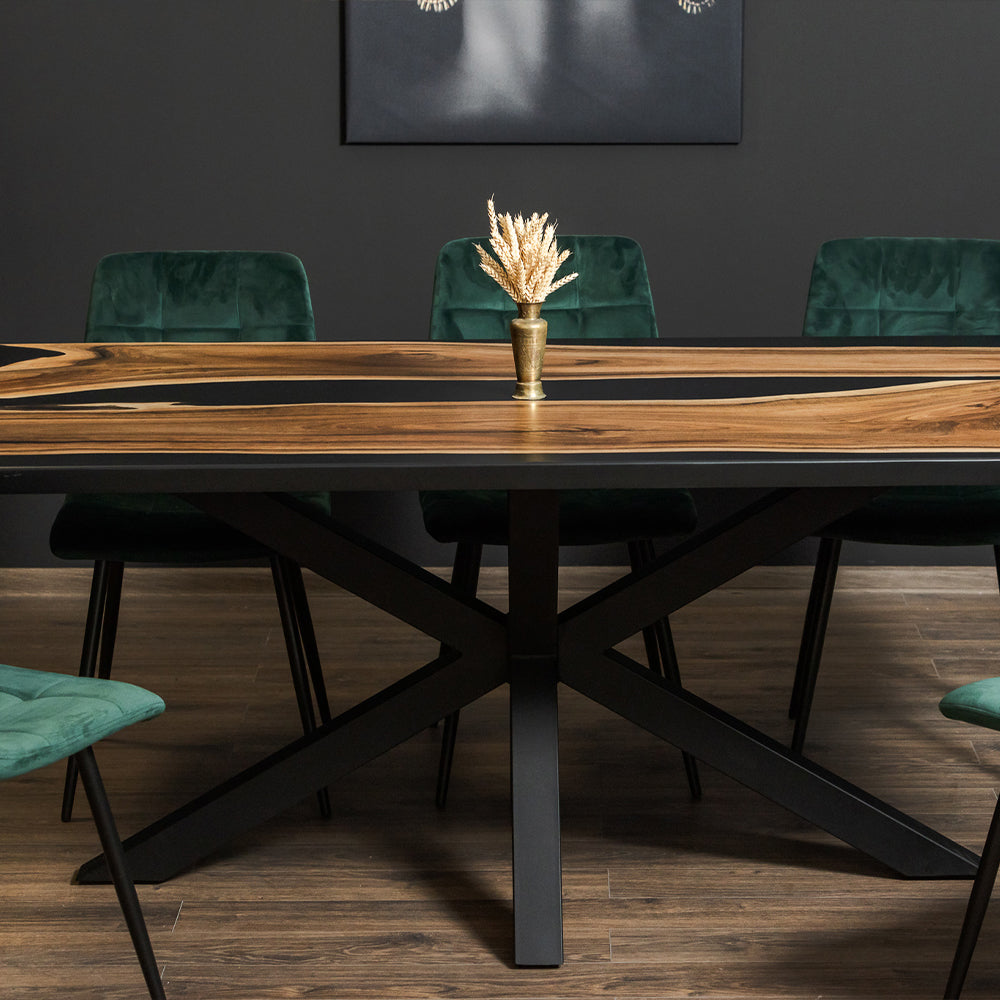 Black Walnut Solid Wood Dining Table