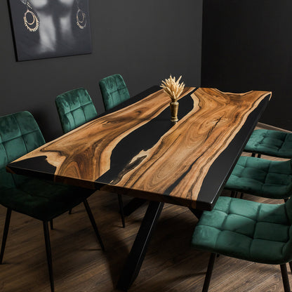 Black Walnut Solid Wood Dining Table