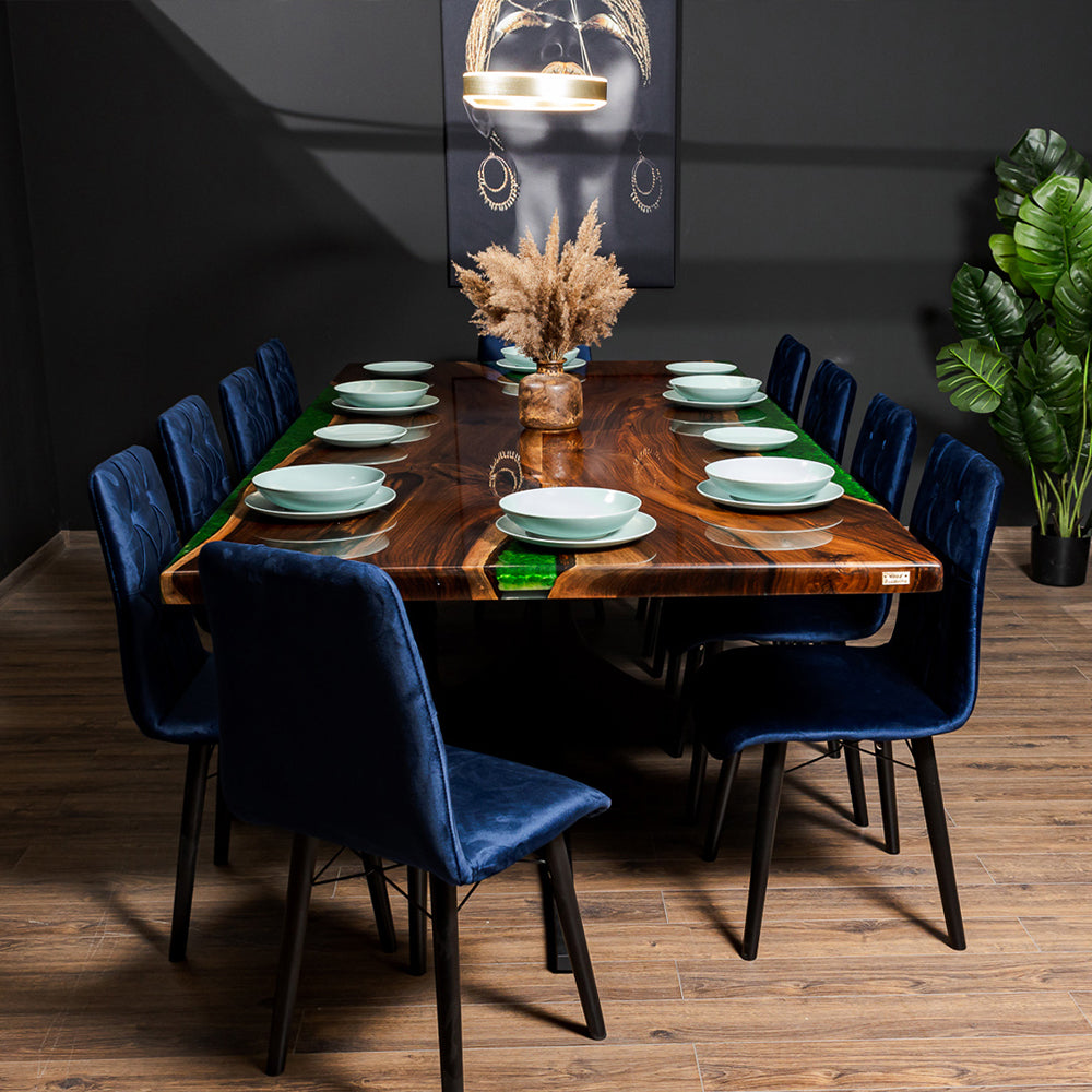 Forest Solid Walnut Epoxy Resin Table