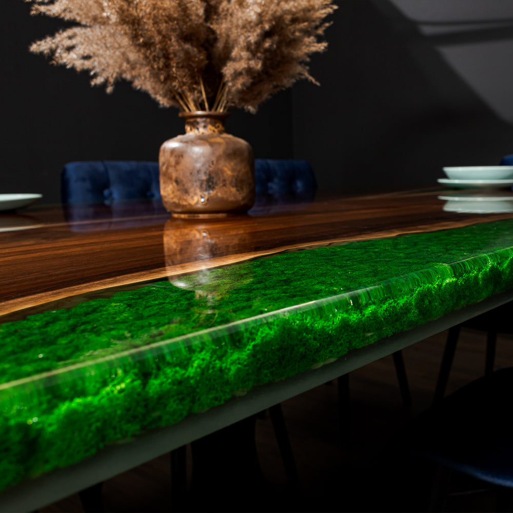 Forest Solid Walnut Epoxy Resin Table