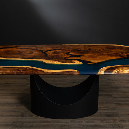 Gerard Epoxy Resin Walnut Table