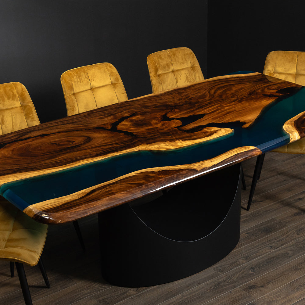 Gerard Epoxy Resin Walnut Table