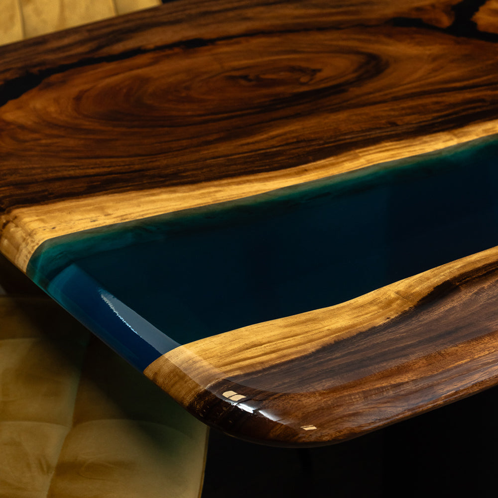 Gerard Epoxy Resin Walnut Table