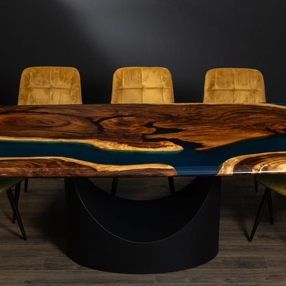 Gerard Epoxy Resin Walnut Table