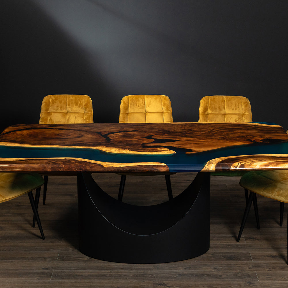 Gerard Epoxy Resin Walnut Table