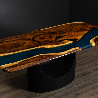 Gerard Epoxy Resin Walnut Table