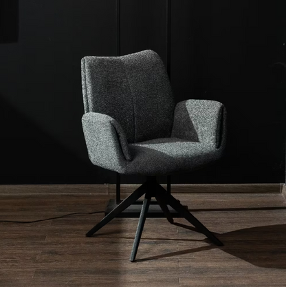 Grey Swivel Living Chair