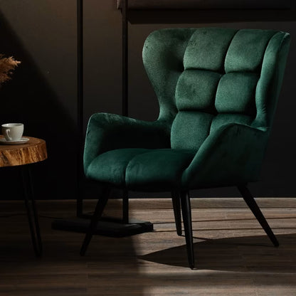 Kiato Velvet Armchair Deep Green