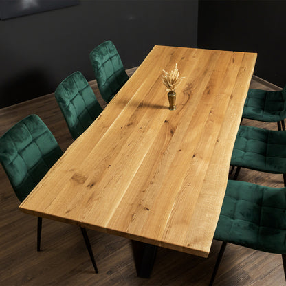 Natural Oak Solid Wood Table