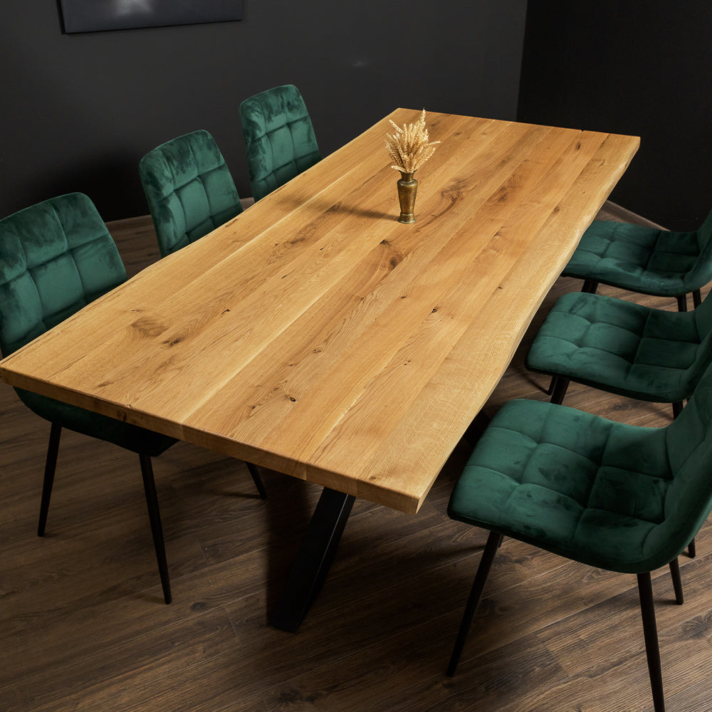 Natural Oak Solid Wood Table