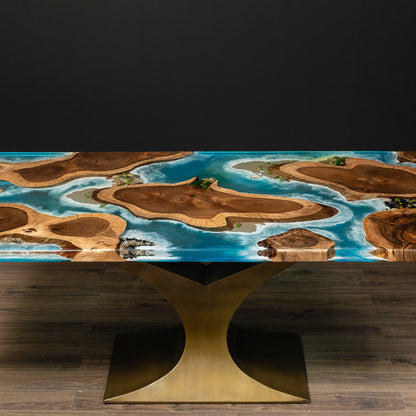 Nero Epoxy Resin Table