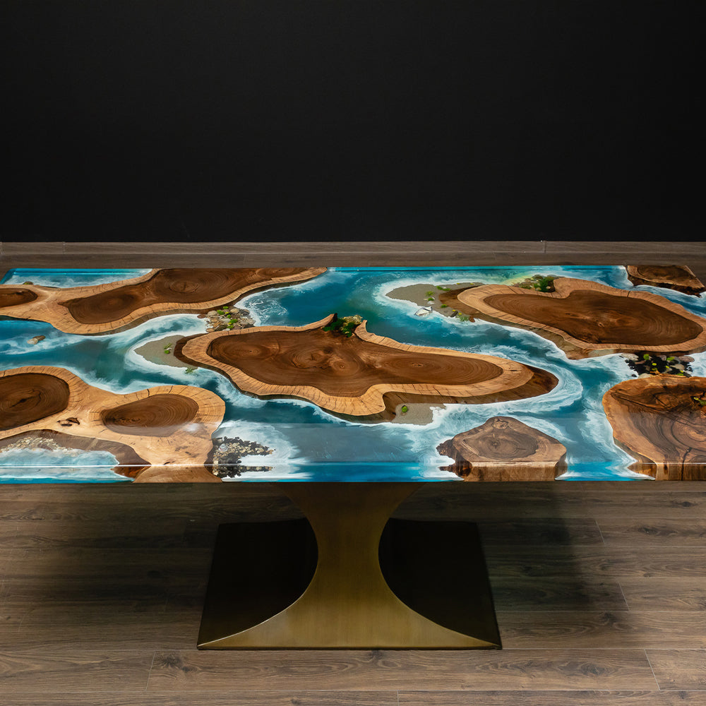 Nero Epoxy Resin Table