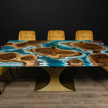 Nero Epoxy Resin Table