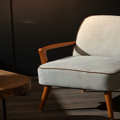 Retro Deluxe White Armchair