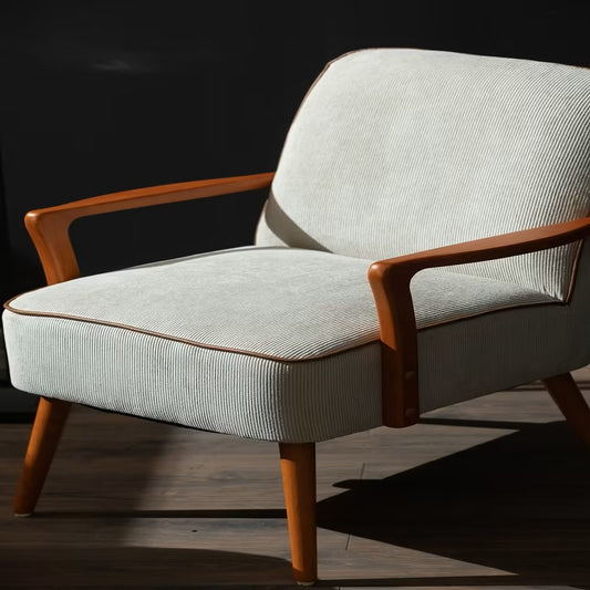 Retro Deluxe White Armchair