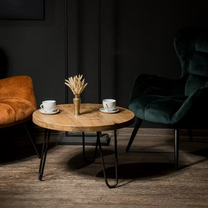 Couchtisch aus Massivholz - 70/96 cm