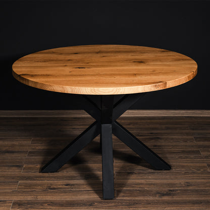 Spider Round Solid Oak Table