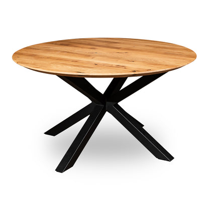 Spider Round Solid Oak Table