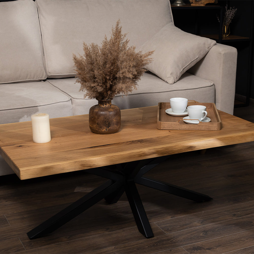 Spider Solid Oak Coffee Table