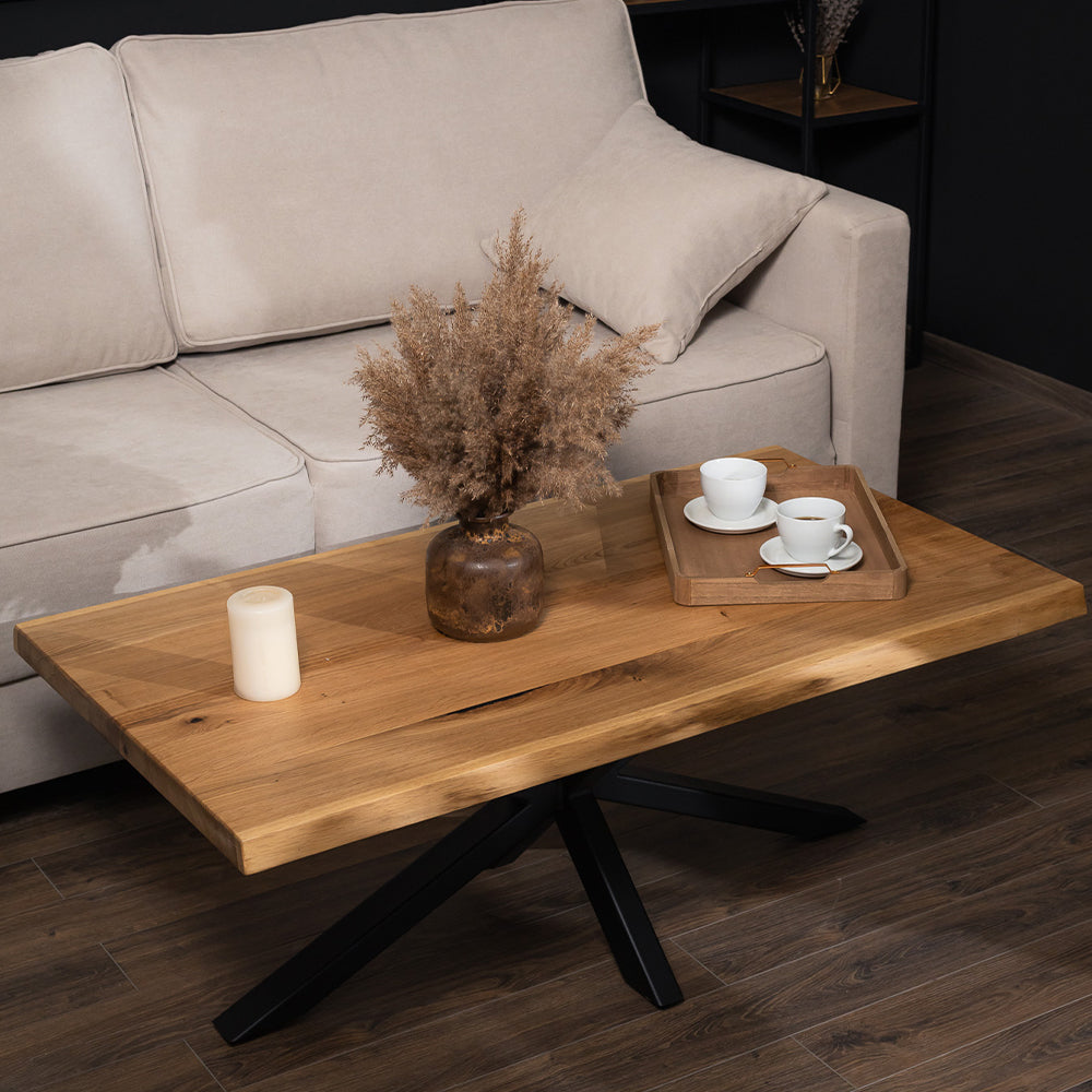 Spider Solid Oak Coffee Table