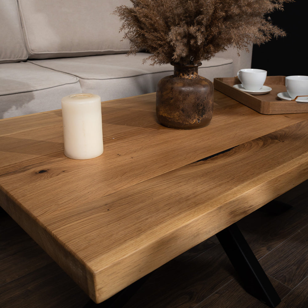 Spider Solid Oak Coffee Table