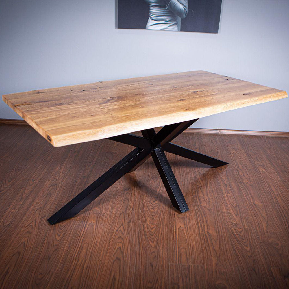 Spider Solid Oak Dining Table 8 Seats