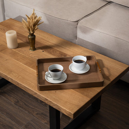 Square Solid Oak Coffee Table