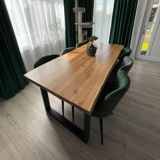 Square Solid Oak Dining Table