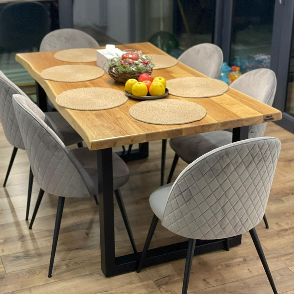 Square Solid Oak Dining Table